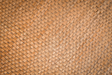 Texture of wicker work from an old traditional mat made of papyrus leaves.