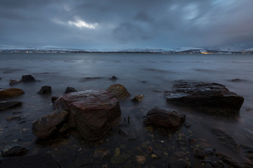 Obraz premium Kleiner hafen Tromsö