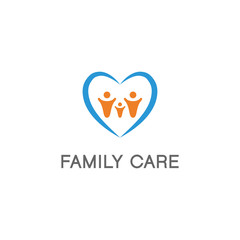 people care, healthcare logo design vector