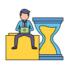 businessman work time