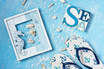 Beach items with accessories