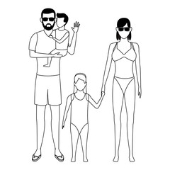 summer vacation cartoon