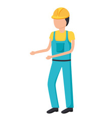 construction worker in overall