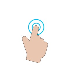 Touchscreen icon symbol