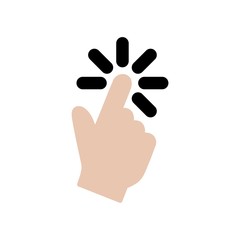 Touchscreen icon symbol
