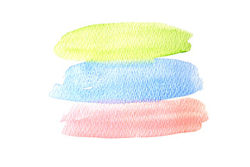 Abstract watercolor on white background.