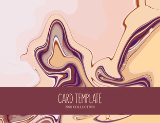 Contrast yelow brown liquid orange black background. Marble bright graphic. Colorful modern banner, presentation template. Surface vector decoration. Vintage antique color splash.