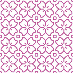 Japanese Pink Cherry Blossom Art Seamless Pattern