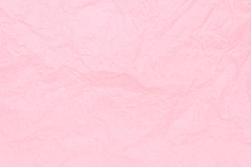 Pink-white crumpled sheet of paper