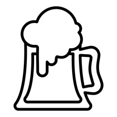 beer jar isolated icon