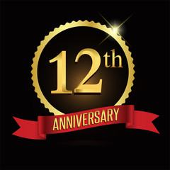 12th golden anniversary logo