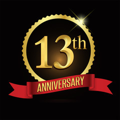 13th golden anniversary logo