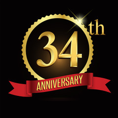 34th golden anniversary logo