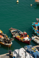 Fototapeta na wymiar Fishing Boats - Lerici port - Liguria Italy