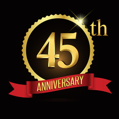 45th golden anniversary logo