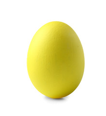 Beautiful Easter egg on white background