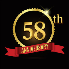 58th golden anniversary logo