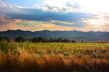 Amazing landscape of Apennines taken in Italy