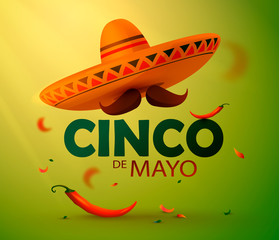 Cinco De Mayo design element. Vector illustration