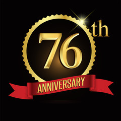 76th golden anniversary logo