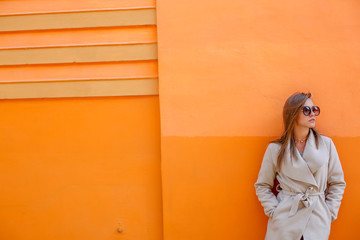 woman posing with sunglasses