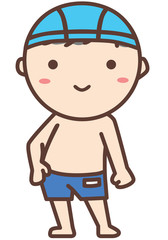 スクール水着の男の子