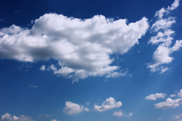 Fototapeta premium Sky background with clouds