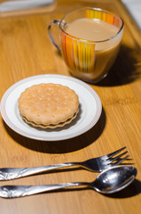 Coffee and cake for breakfast