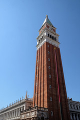 Campanile, Bell Tower of St. Mark's Basilica, Venice, Italy, UNESCO World Heritage Sites