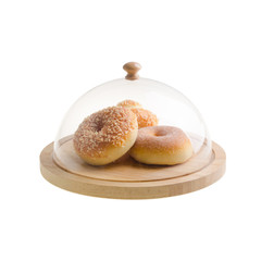 donut or donut with concept on a background.