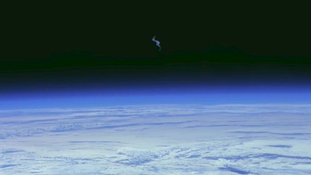 Shot from space to the earth with the iss