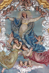 Assumption of the Virgin Mary, altarpiece in church of Assumption in Sveta Marija na Muri, Croatia 