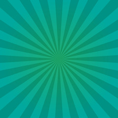 Retro rays comic turquoise background gradient halftone pop art style