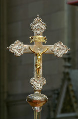 Processional cross in Zagreb cathedral 