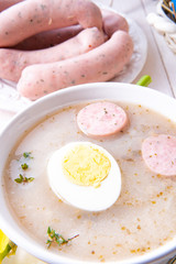 Zurek delicious easter soup after polish style