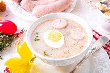 Zurek delicious easter soup after polish style
