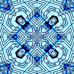 pcb printed circuit board pattern. geometric line.