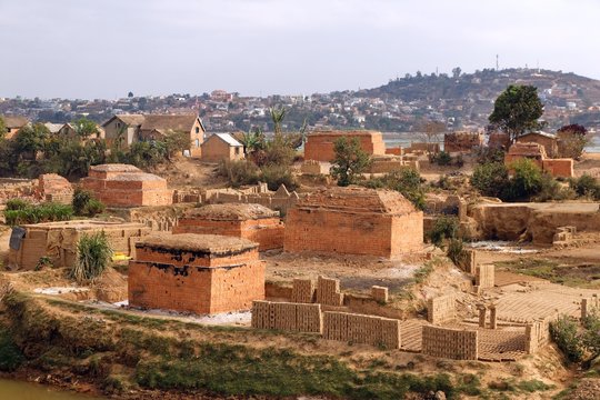 Ziegelei in Antananarivo