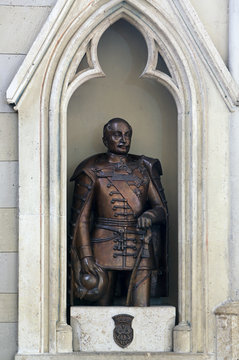 Count Josip Jelacic, statue in Zagreb cathedral 