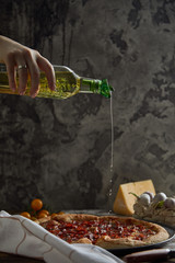 woman preparing food in kitchen
