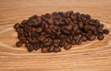 coffee on wooden background
