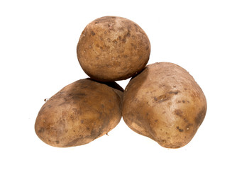 potato isolated on white background