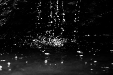 Obraz na płótnie Canvas Water drop select background