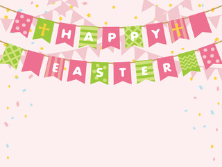 ハッピーイースター　ガーランドフレーム