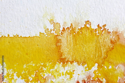 Yellow Watercolour Background