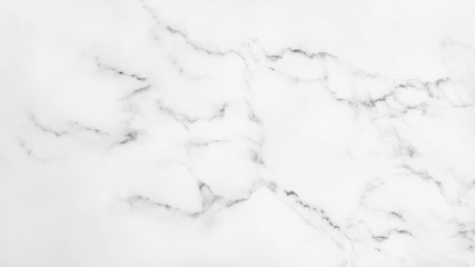 White marble texture with natural pattern for background.
