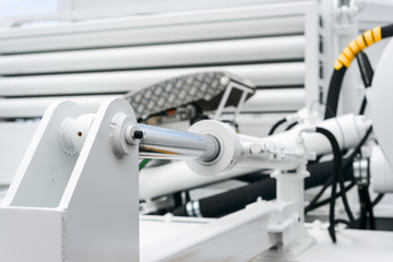 Powerful hydraulic cylinders. The main power and driving element for construction equipment