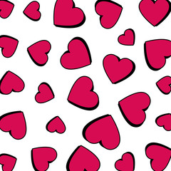 hearts love pattern background