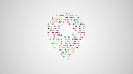 geo position point from sets of symbols of modern life