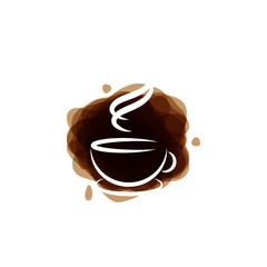 Coffee graphic design template vector illustration